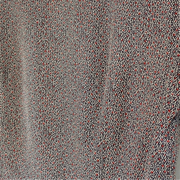 SALE. 100% Silk Norton McNaughton 80's Inspired Peplum Blouse, Size 8P - Picture 7 of 11